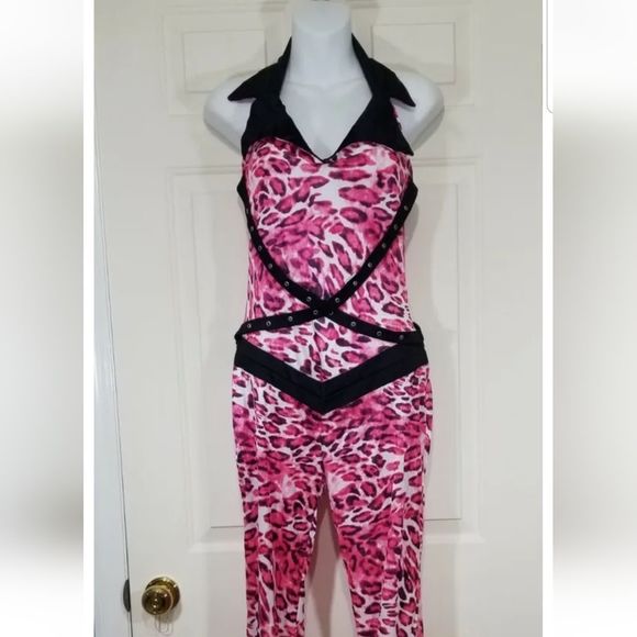 Amscan Pink Leopard Costume with Black Accents - Picture 3 of 8